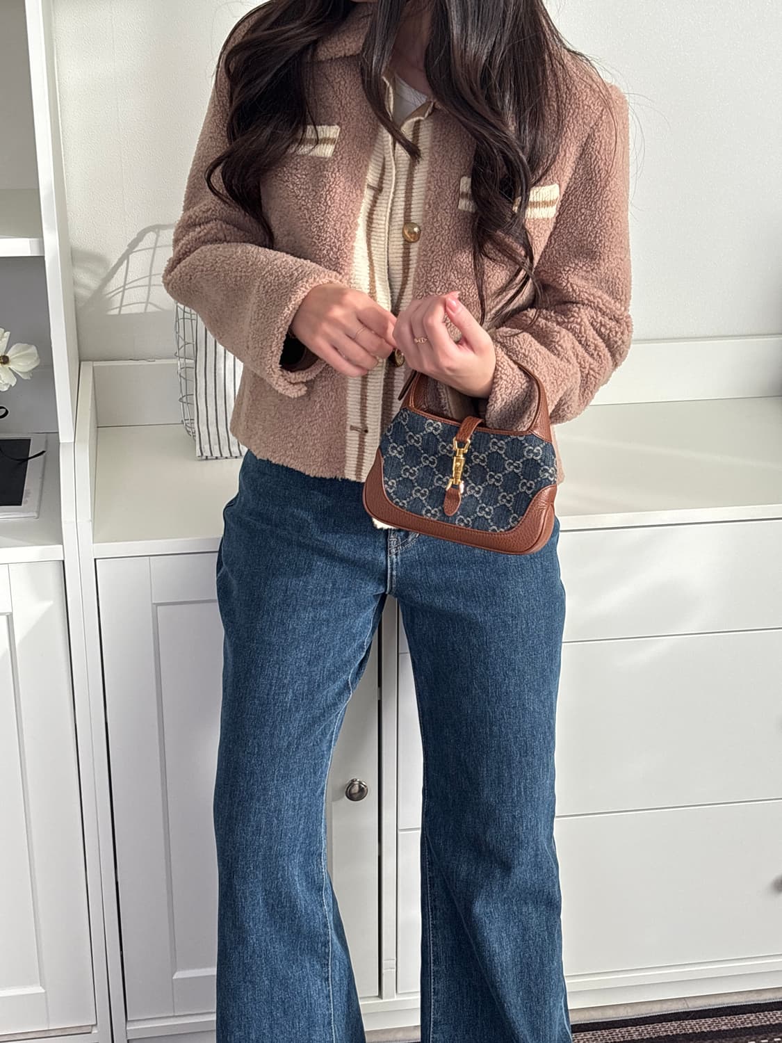 구찌 재키 데님 미니 호보백 상품이미지2