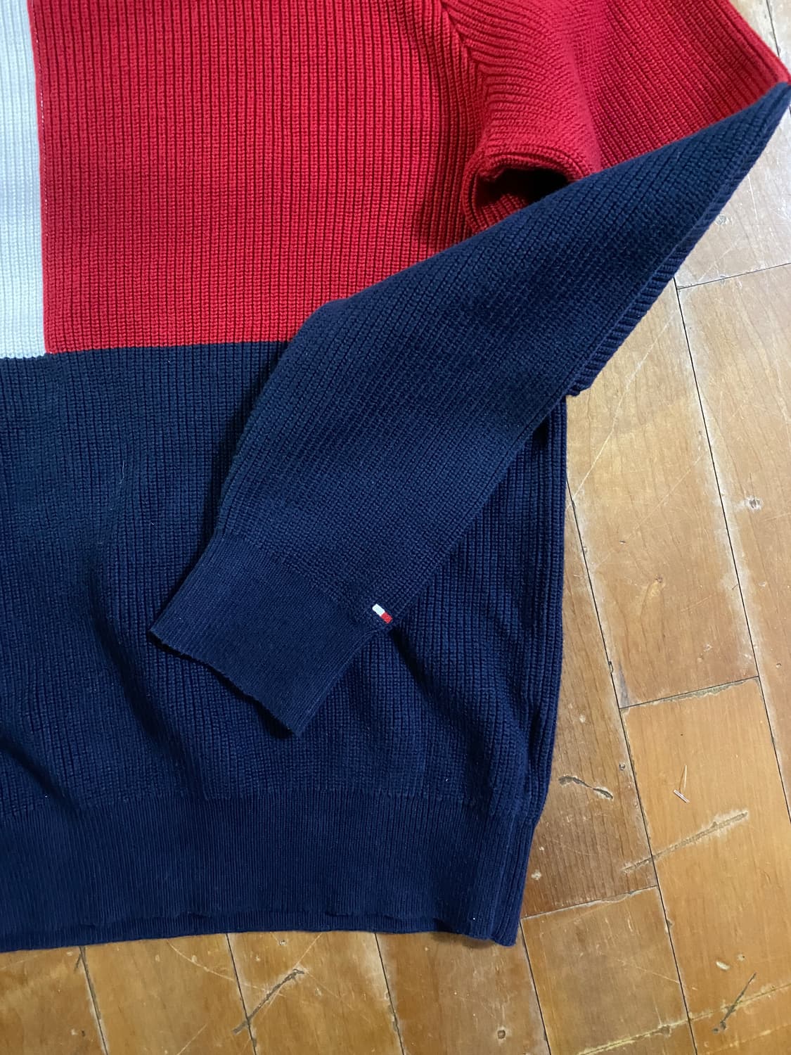 타미힐피거 컬러블록 니트 M (100) 상품이미지2