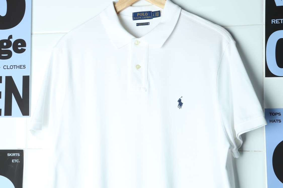 (L-2XL) 폴로 랄프로렌 반팔 카라 티셔츠 USA 화이트-H30552 상품이미지3