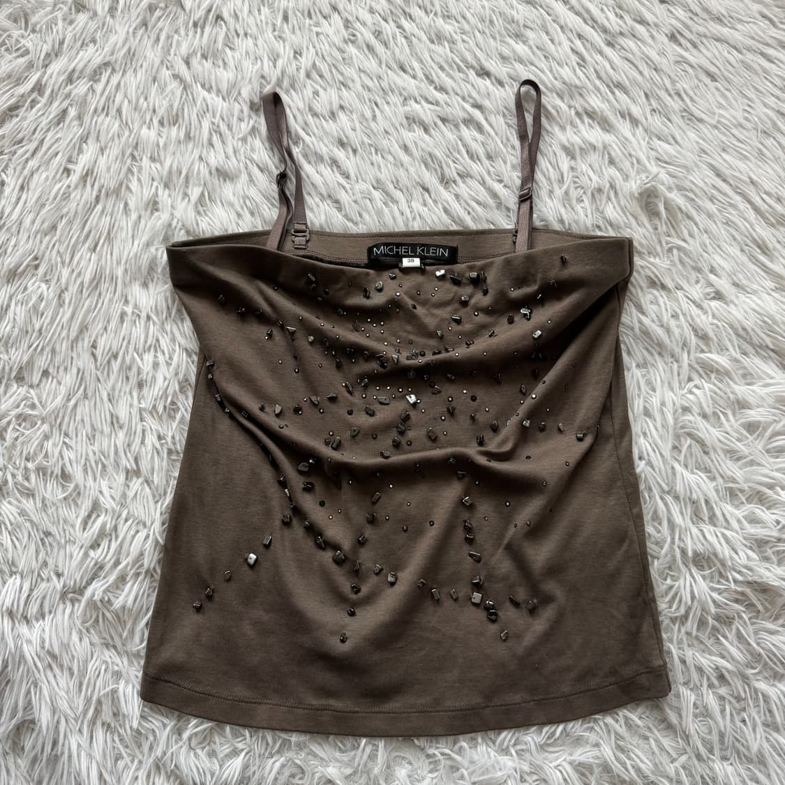 MICHEL KLEIN 일본빈티지 y2k 나시 미쉘클랑 빈티지나시 38 상품이미지2