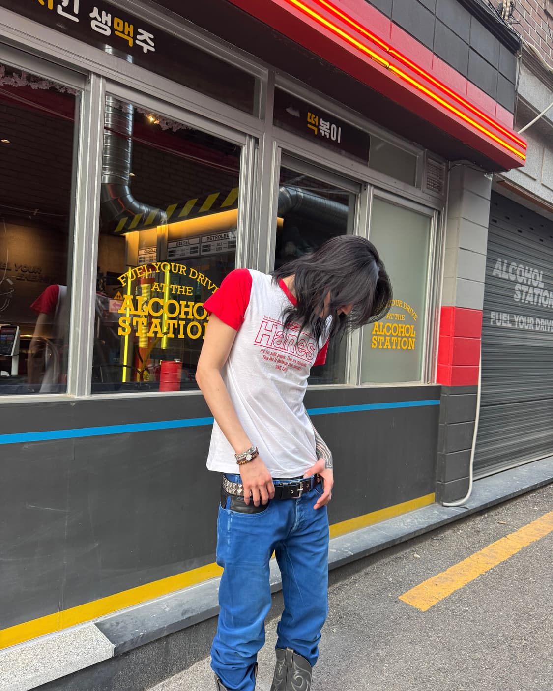 80’s Hanes Single Stitch Ringer T-shirt  상품이미지1