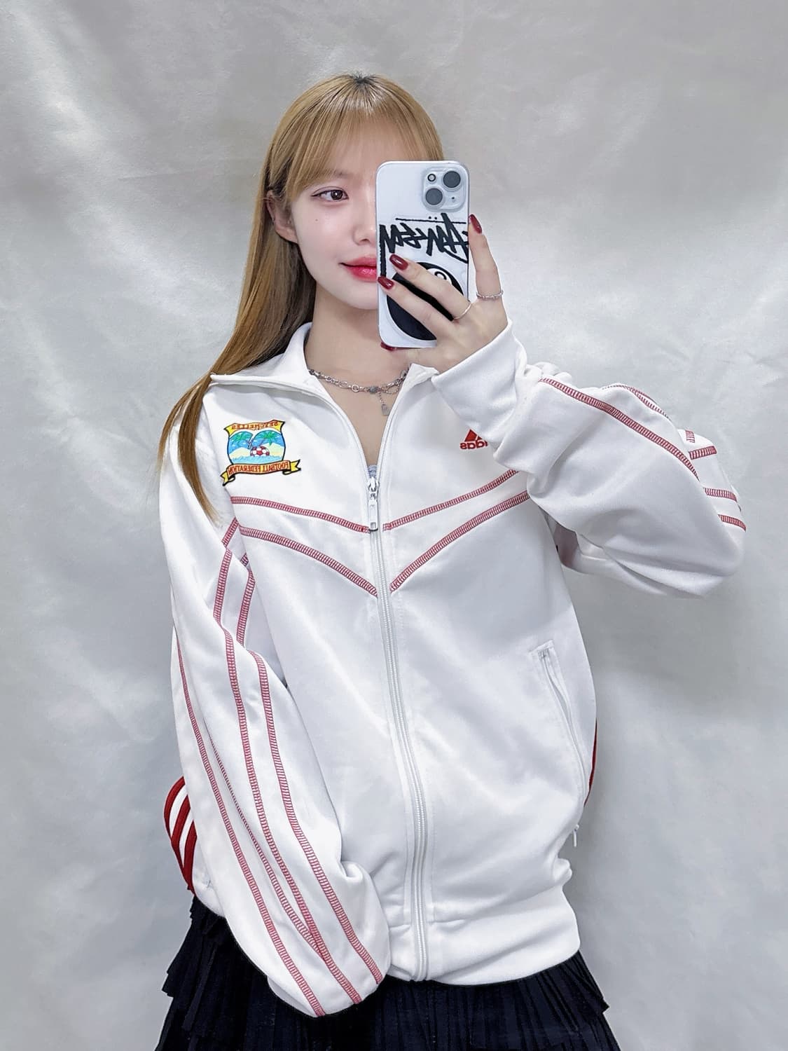 아디다스 세이셸 풋볼 화이트 트랙탑  상품이미지5