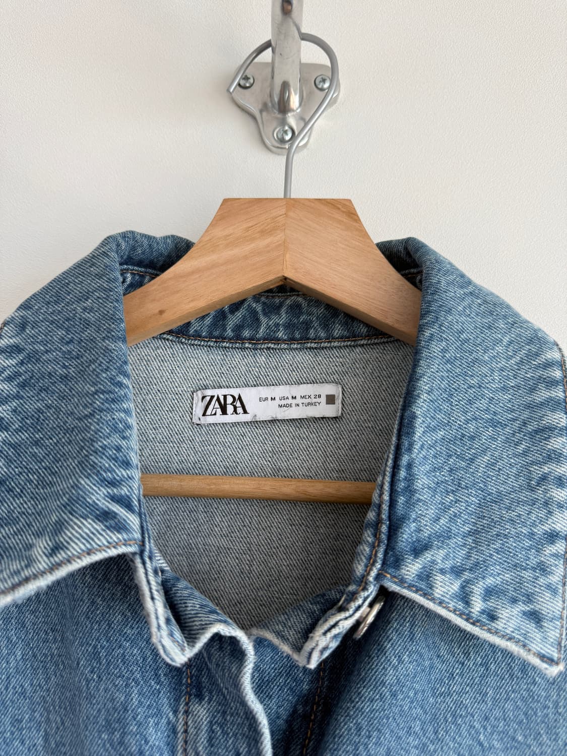 자라(ZARA) 데님 셔츠 자켓 상품이미지5