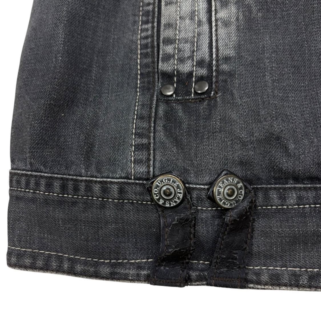 UGIZ 워싱누빔청자켓 상품이미지8