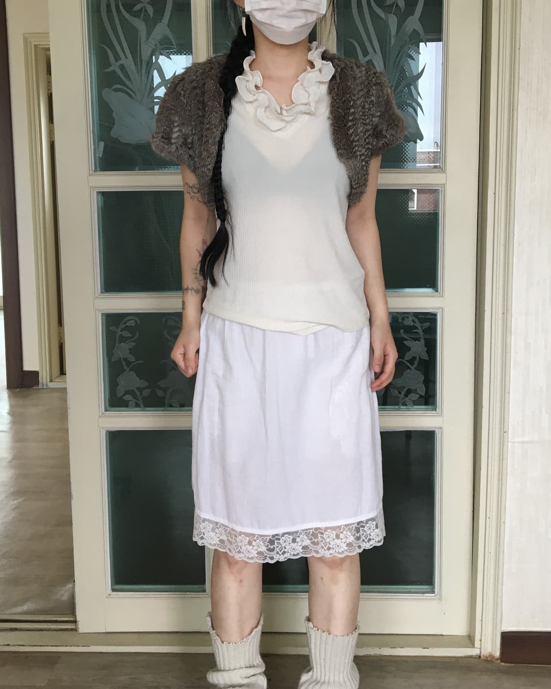 Rabbit fur bolero 상품이미지4