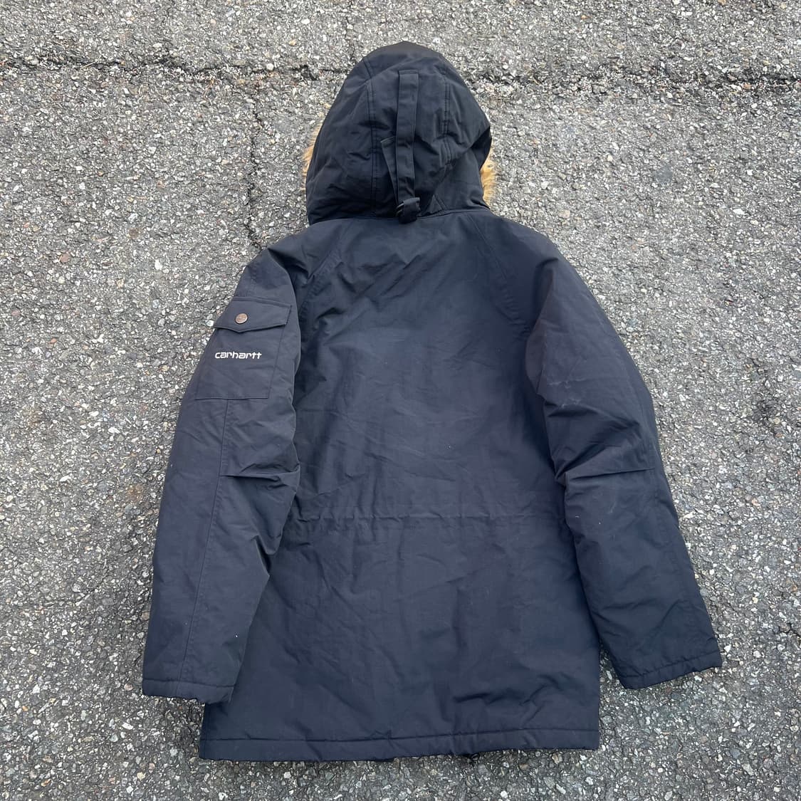 칼하트 블랙 후드 패딩 점퍼 상품이미지8