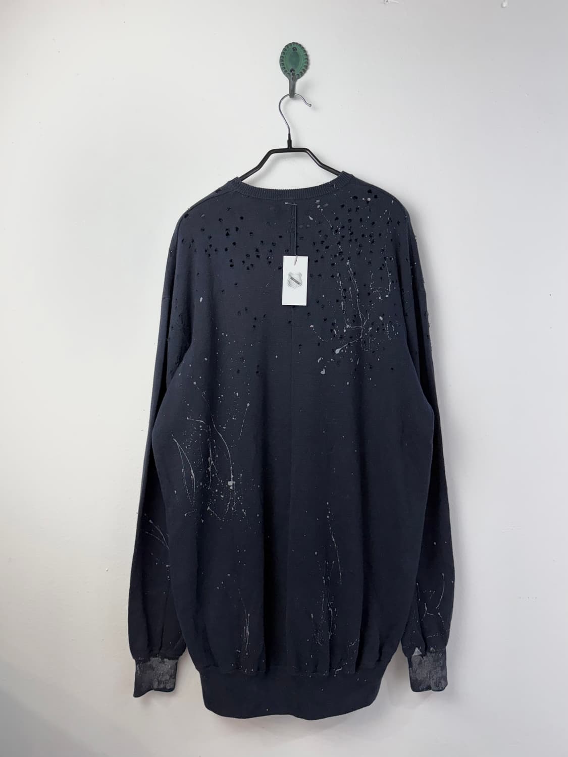 빈티지 페인티드&디스트레스드 코튼 니트 상품이미지4