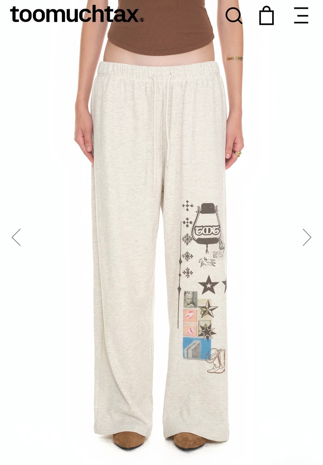 투머치택스 셋업 후드집업 팬츠 상품이미지4