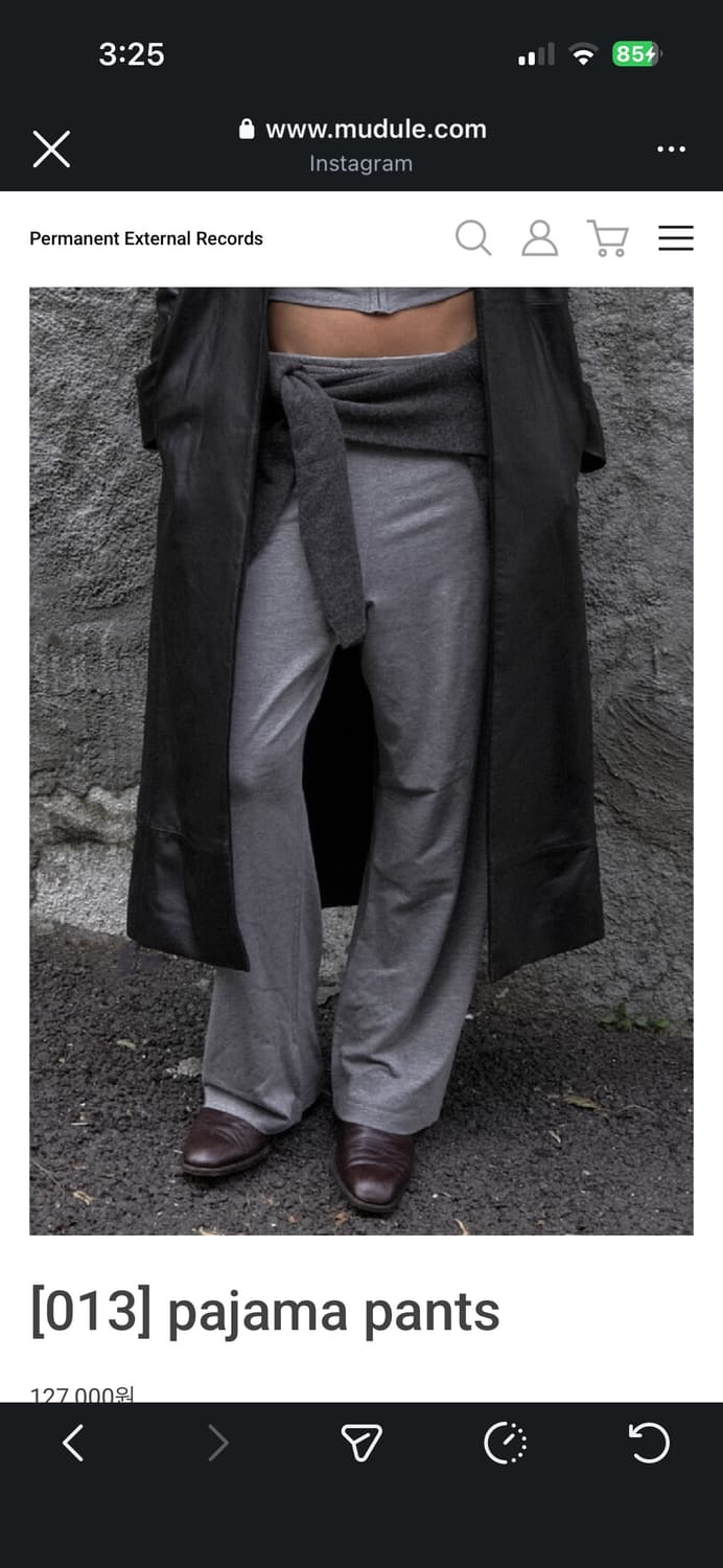 머듈 파자마 팬츠 3 블랙 상품이미지1