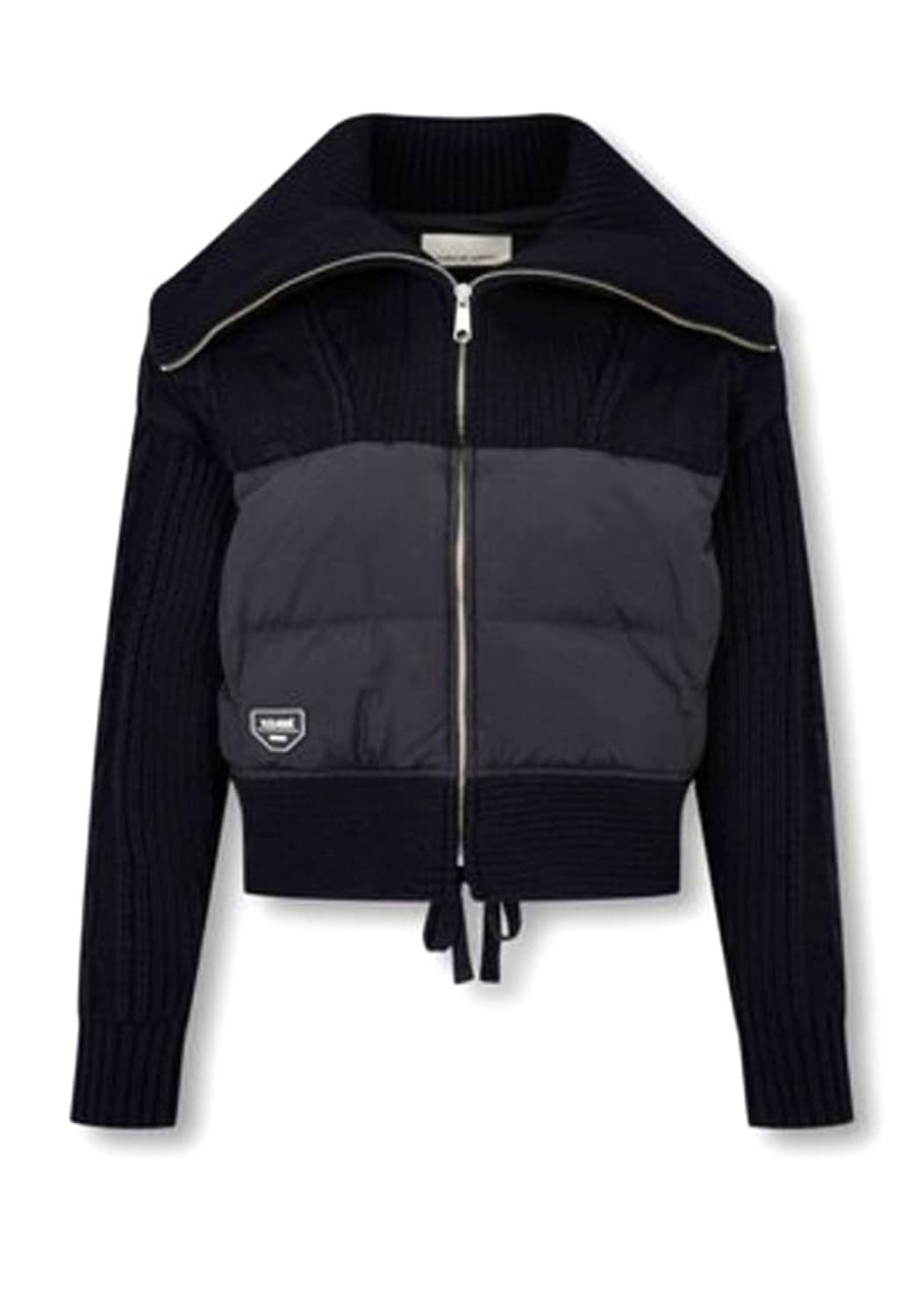 보브 니트 나일론 믹스 다운 자켓 상품이미지2