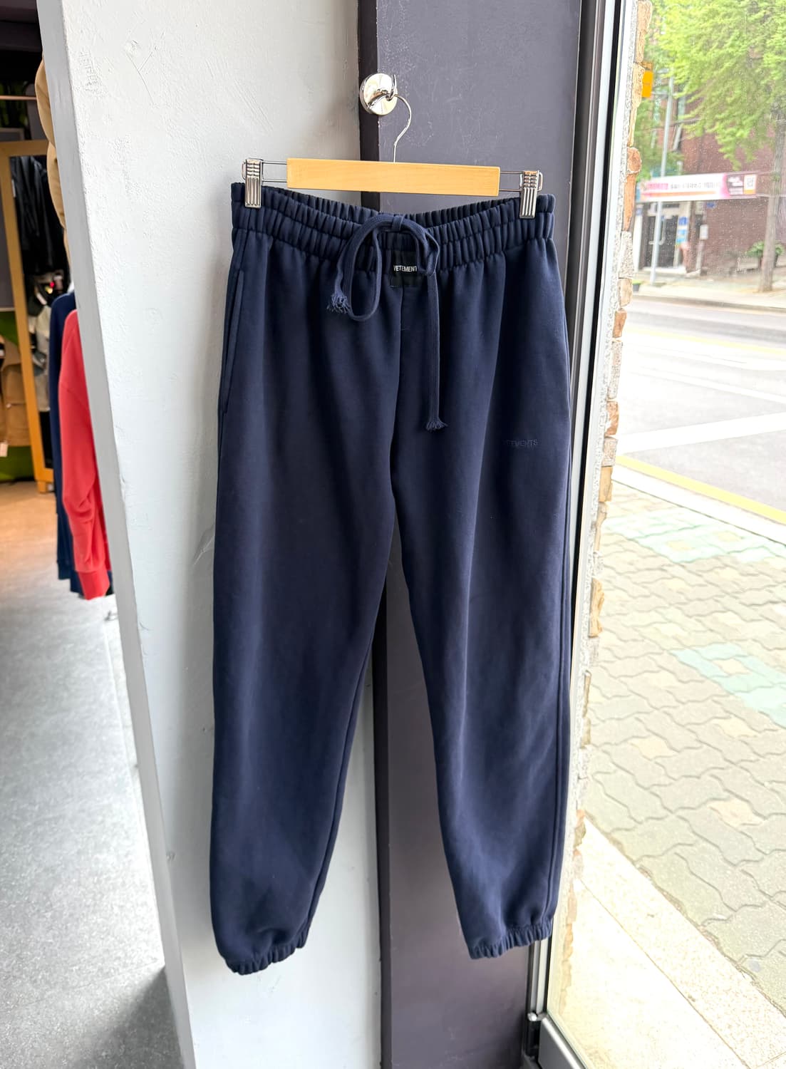 XS(82)/ 베트멍 스트링 밴딩 로고 조거팬츠 상품이미지2