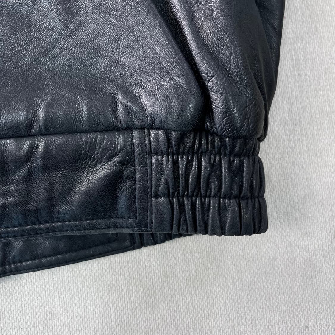 100 입생로랑 투웨이 퍼카라 램스킨 가죽 자켓 상품이미지7