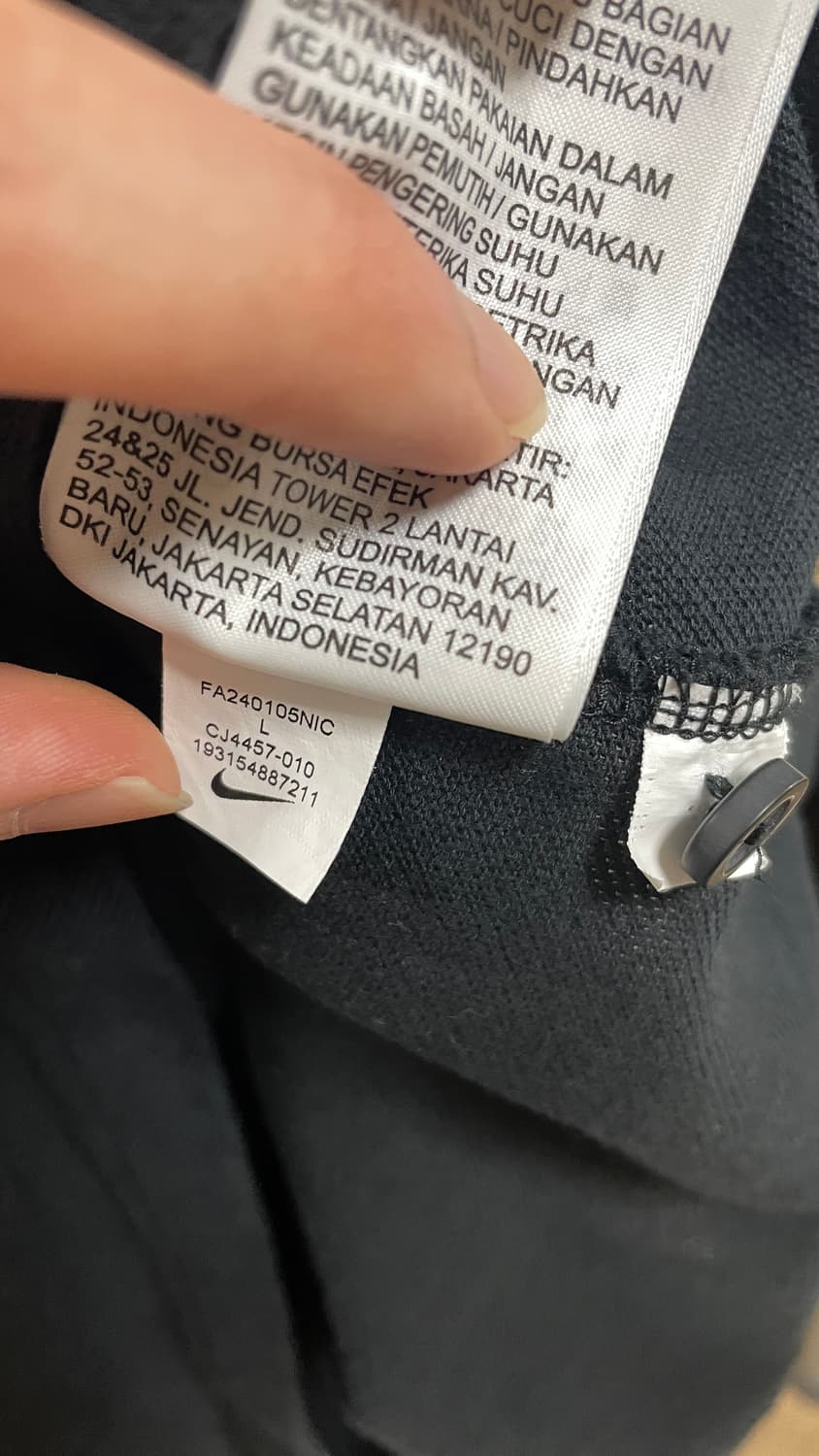 나이키 클럽 반팔 폴로 블랙 L 상품이미지2