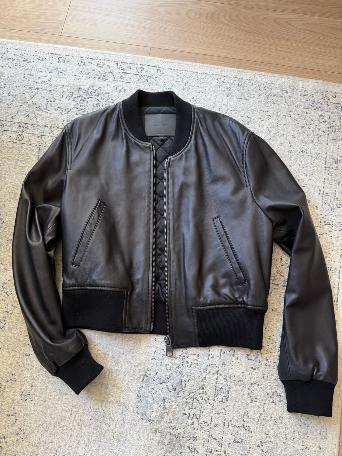 Massimo Dutti lamb leather bomber 가죽봄버 상품이미지2