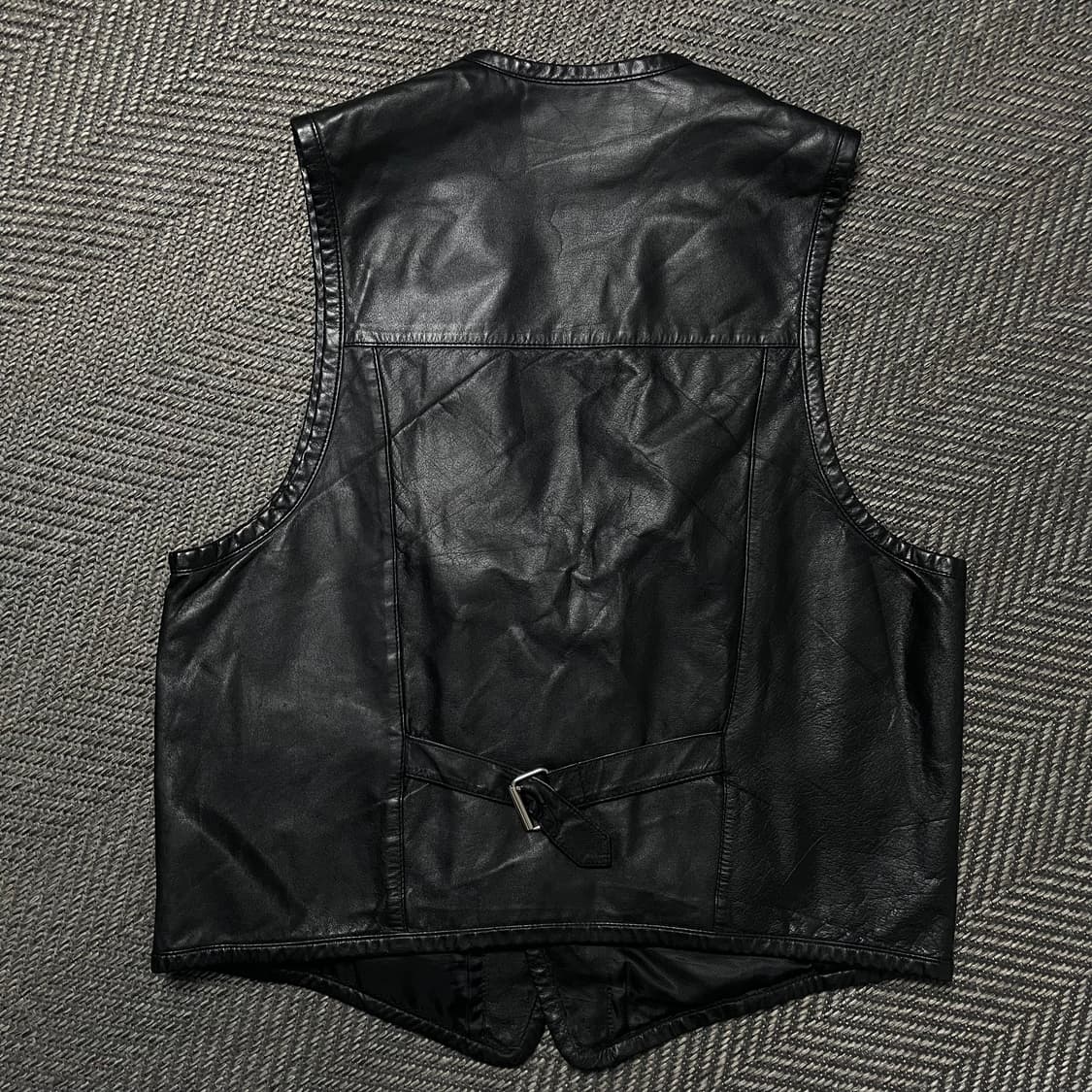 Grifin 송치 레더 믹스 웨스턴 베스트 y 5309 상품이미지5