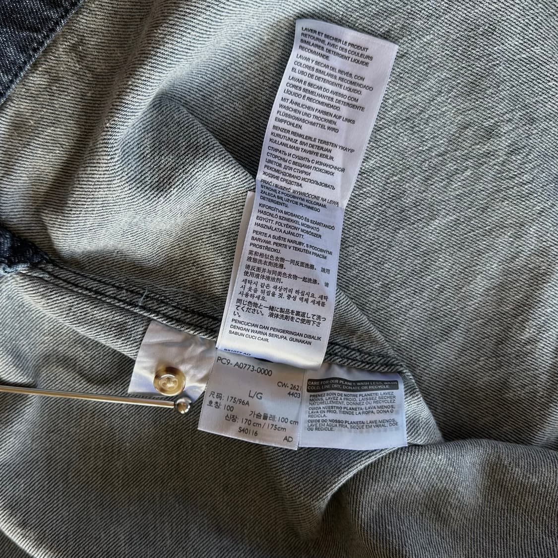 [L-XL]리바이스 Levi's 오버사이즈 데님 후드 셔츠 상품이미지10