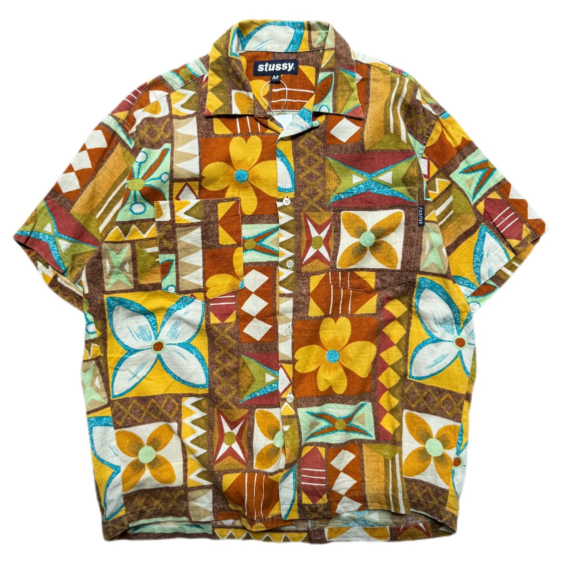 90s 스투시 하와이안 셔츠 M(XL) 상품이미지1