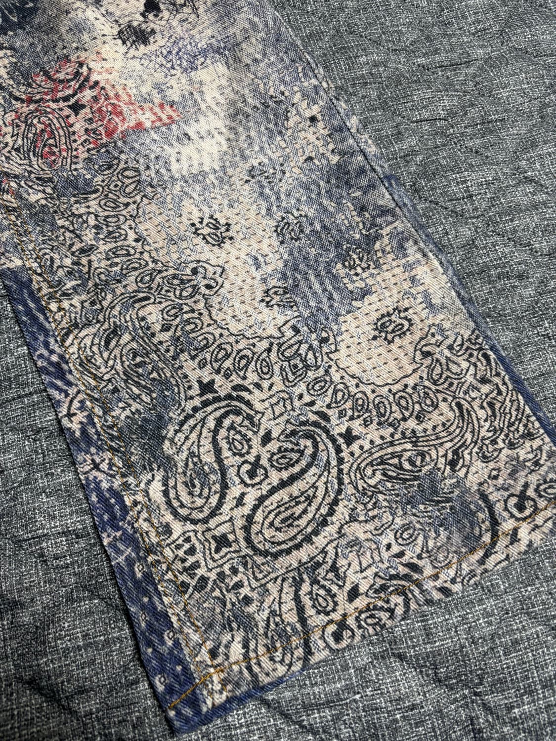 페이즐리 패턴 팬츠 상품이미지3