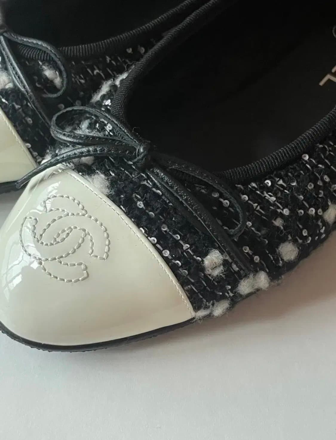 샤넬 트위드 발레리나 플랫 37 상품이미지4