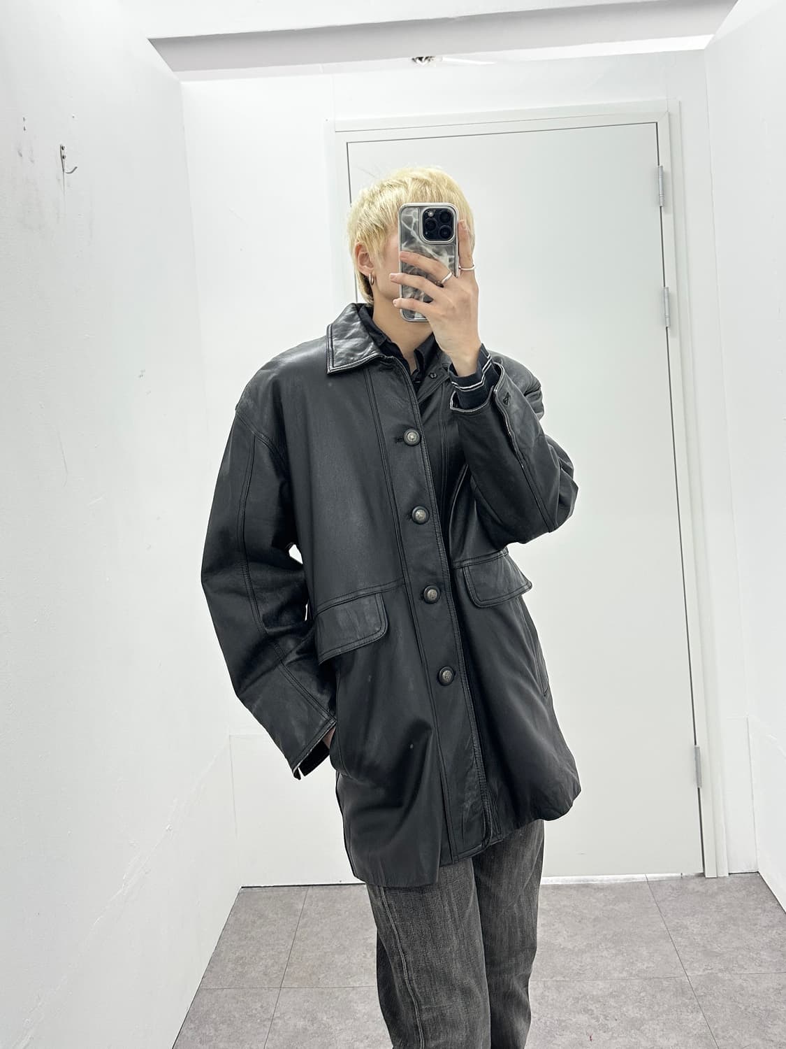 Sheepskin leather jacket 상품이미지2