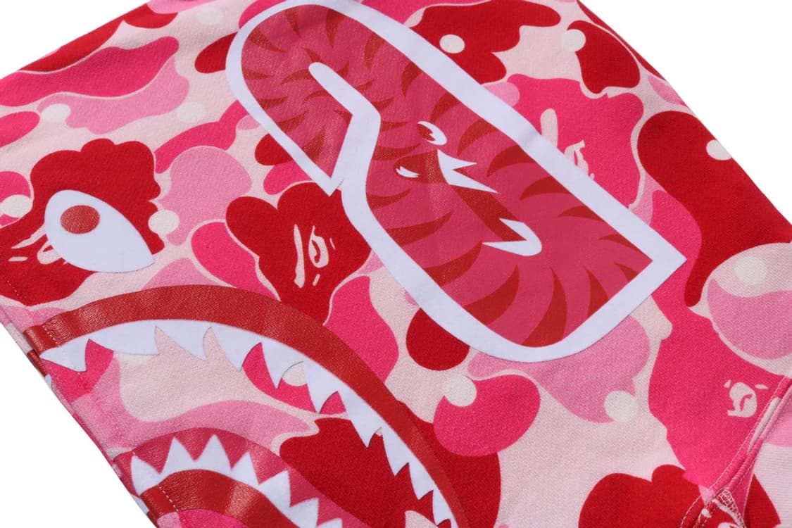 [XL] 베이프 ABC 닷카모 핑크 샤크 후드집업 상품이미지5