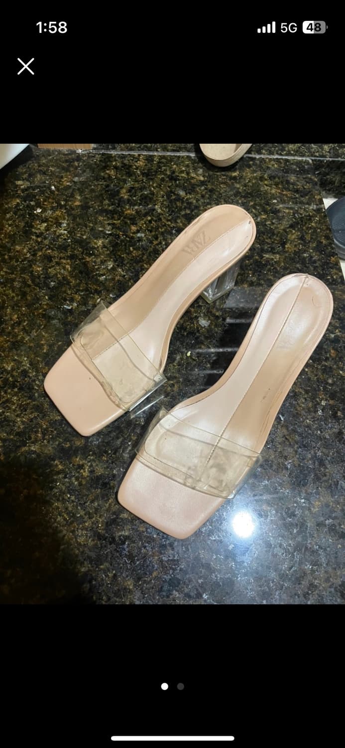 자라 투명힐 사이즈35 상품이미지1