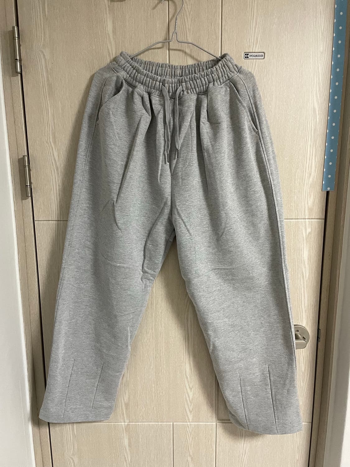 [M]토피 턱 벌룬핏 와이드 스웻팬츠 상품이미지1