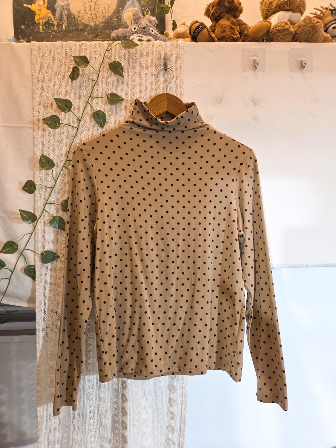 도트 목폴라 슬리브 상품이미지1