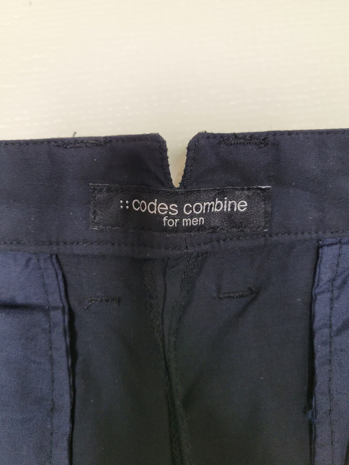 코데즈컴바인 남자 원턱 슬랙스 34 다크네이비  상품이미지6
