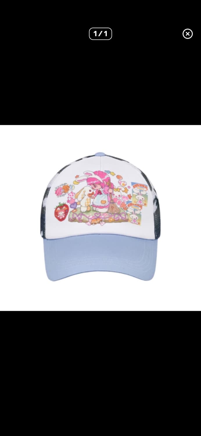 YB X Oliwa Mesh Trucker Cap_LIGHT BLUE 상품이미지1