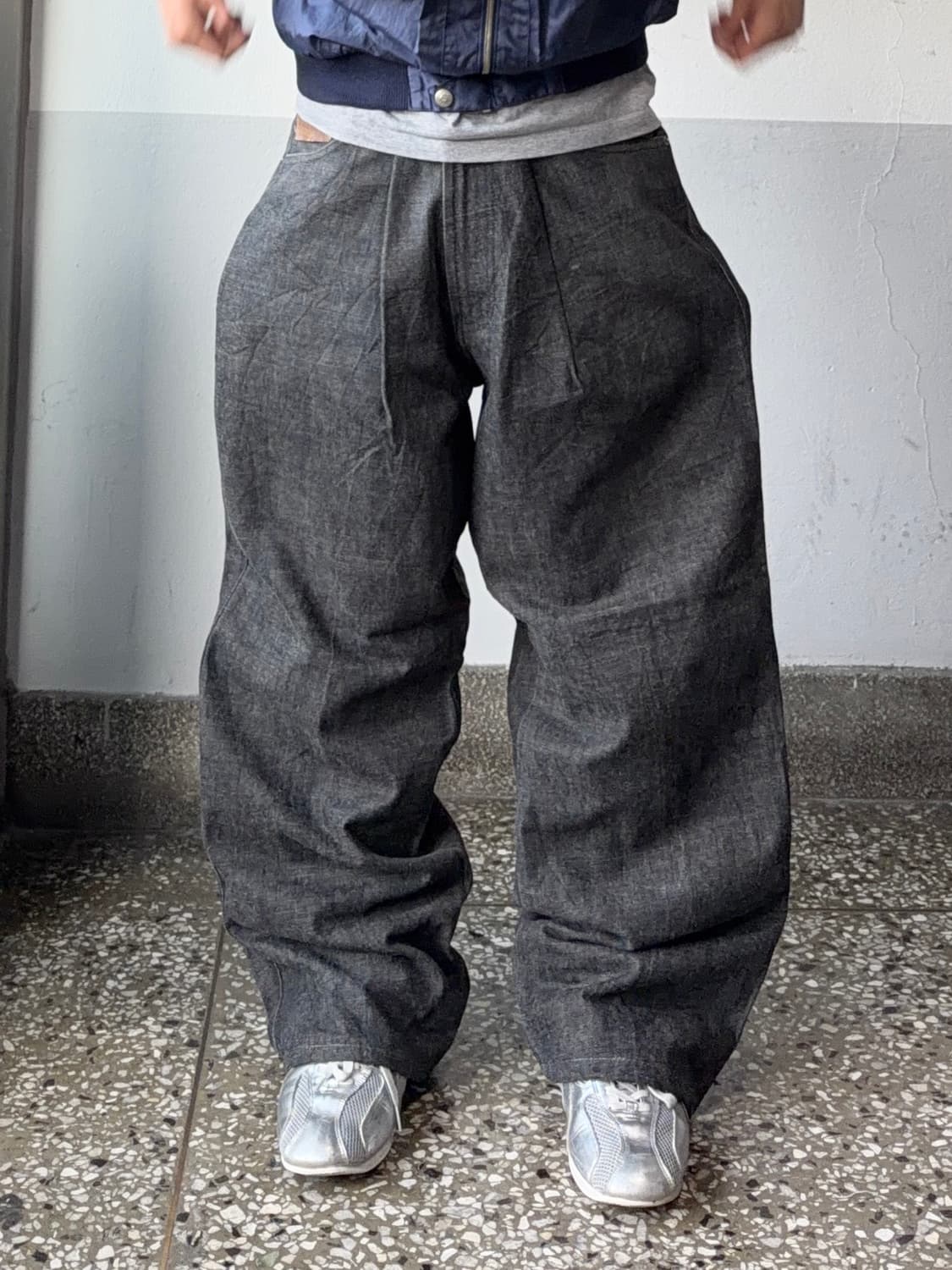 빈티지 자수 힙합팬츠 상품이미지3