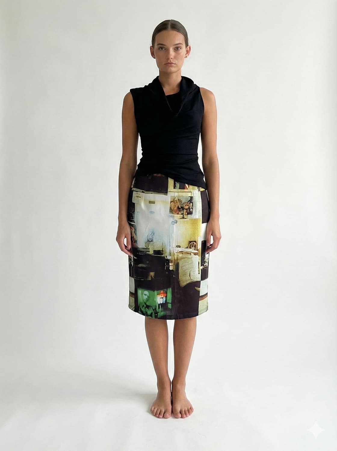 print midi skirt | vintage | 프린팅 스커트  상품이미지3