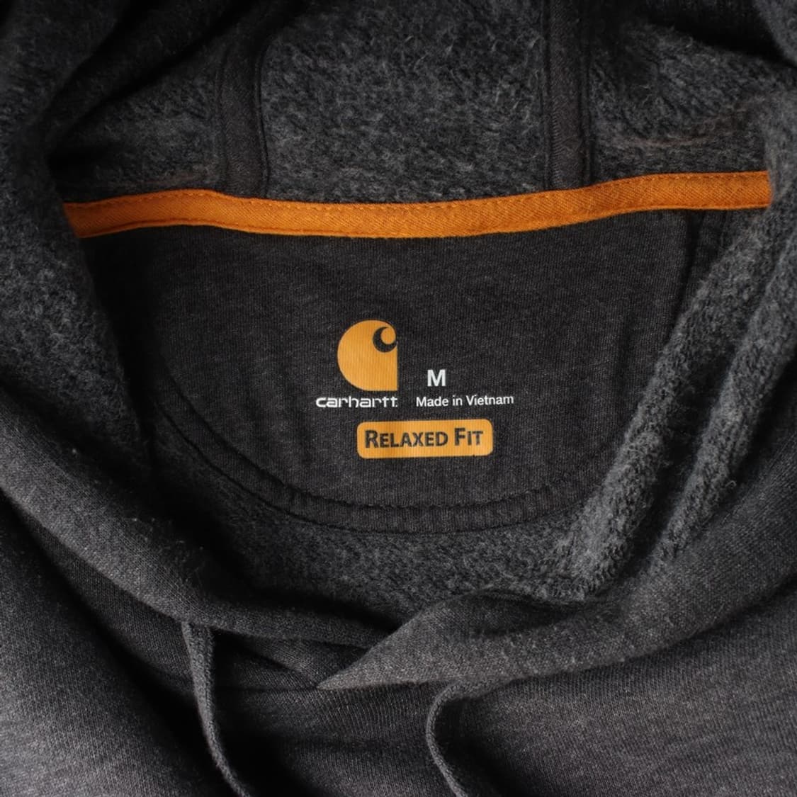 칼하트 차콜 그레이 빅로고 후드티 M 상품이미지5