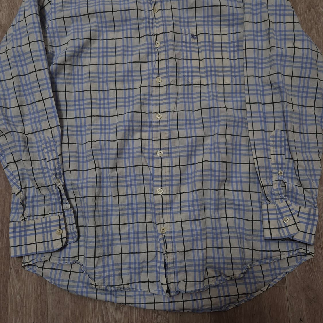 버버리 런던 남성 기마로고 체크셔츠 L(100) 상품이미지3