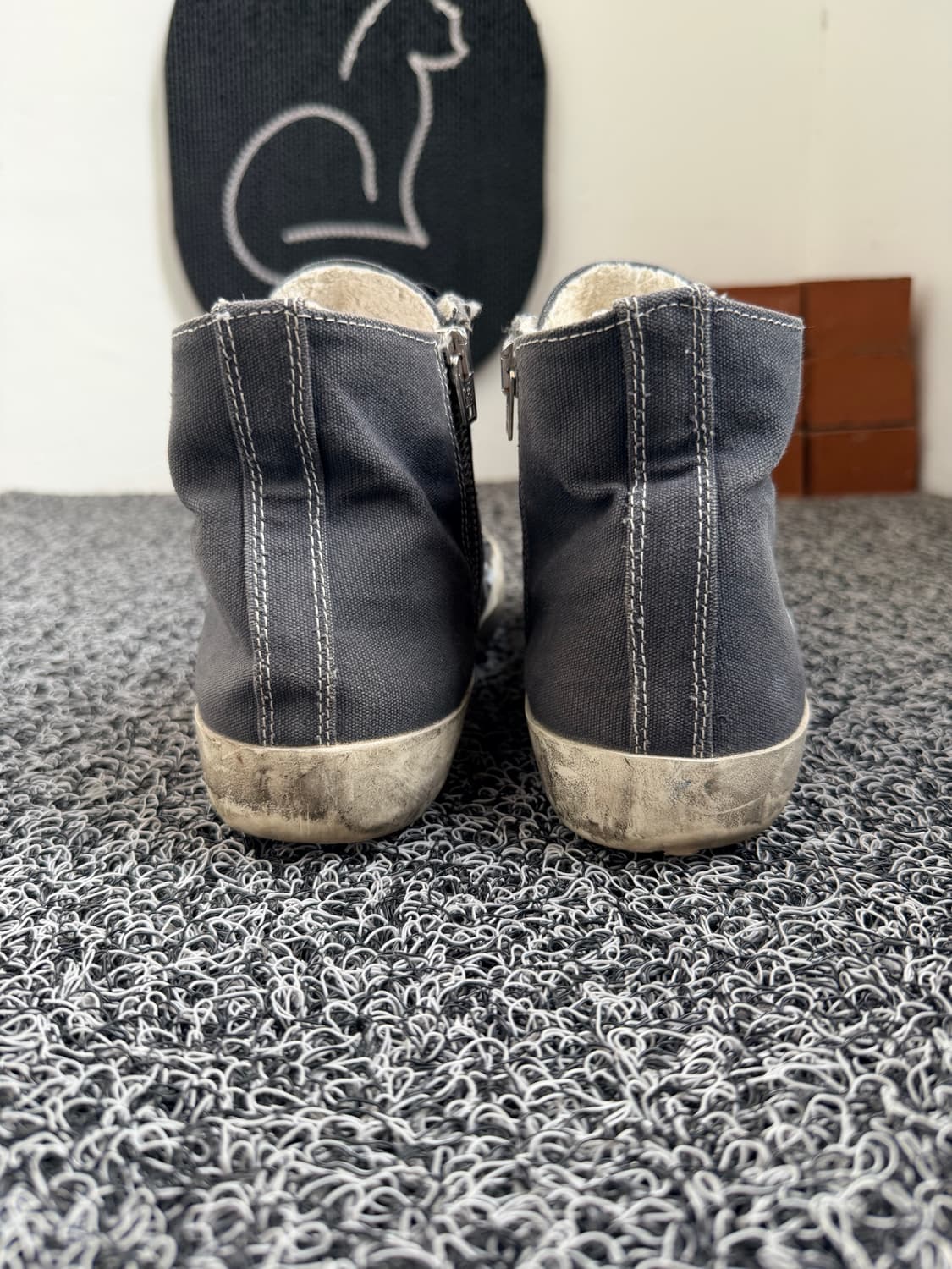 골든구스 프란시(Golden Goose Francy) 다크 그레이 캔버스 상품이미지6