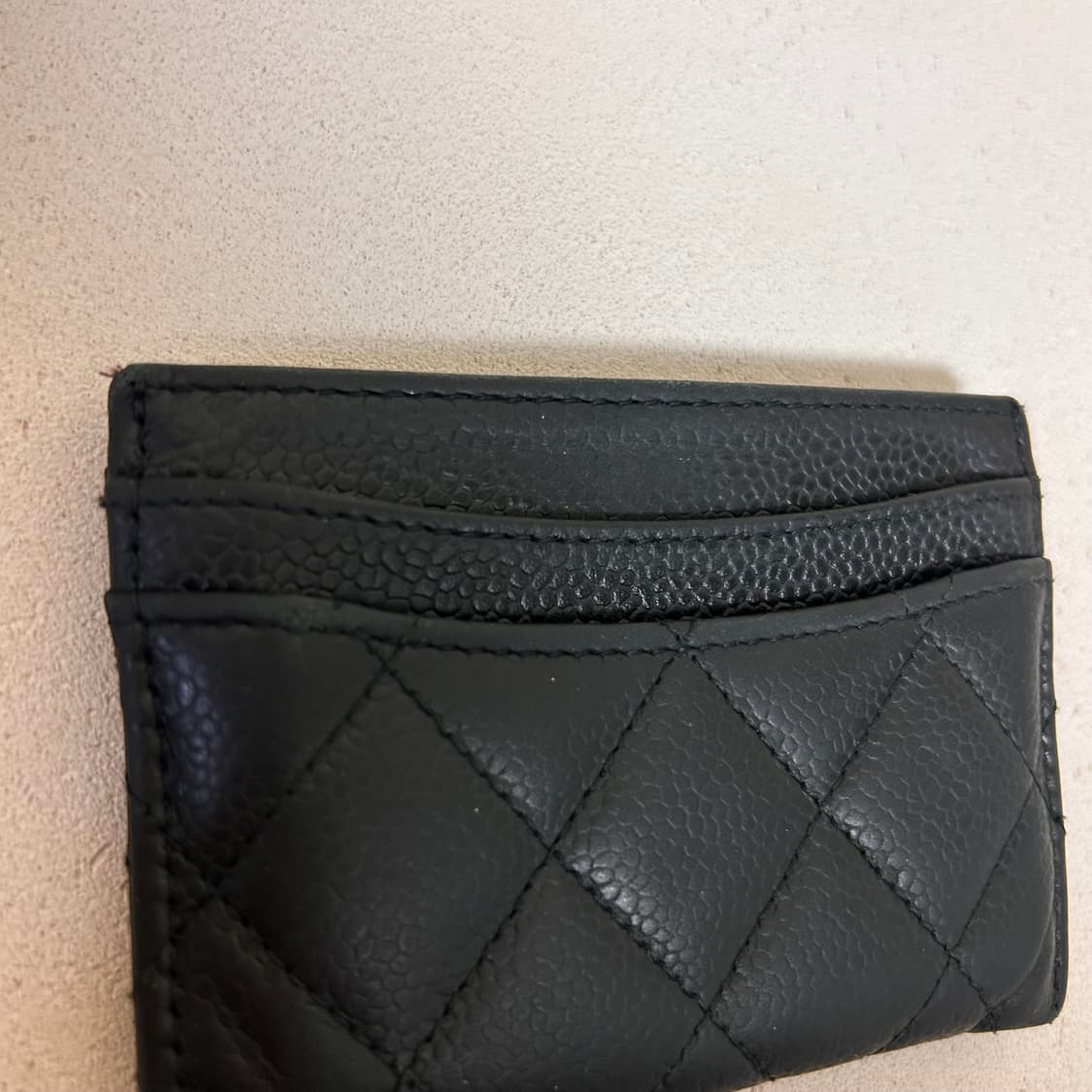 샤넬 캐비어 카드지갑 은장 블랙(풀박스/영수증포함) 상품이미지7