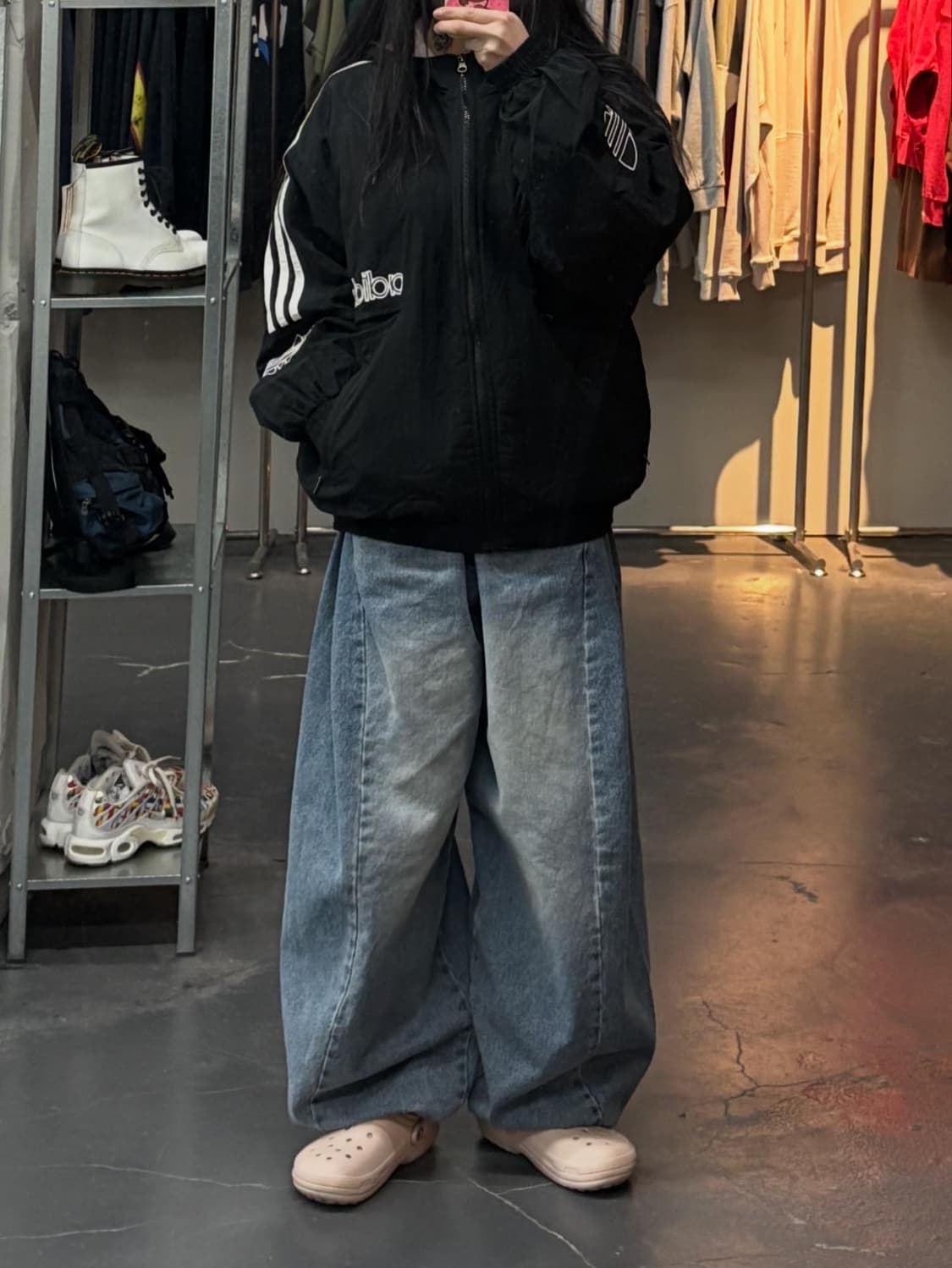 아디다스 올드스쿨 빅 트레포일 바람막이 A3171 상품이미지1