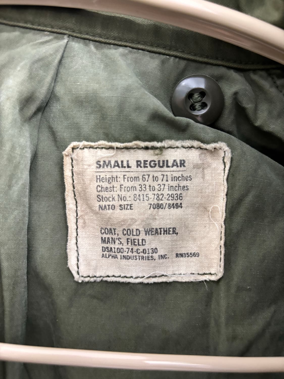 70s U.S. Army M-65 오리지널 필드 자켓 상품이미지4