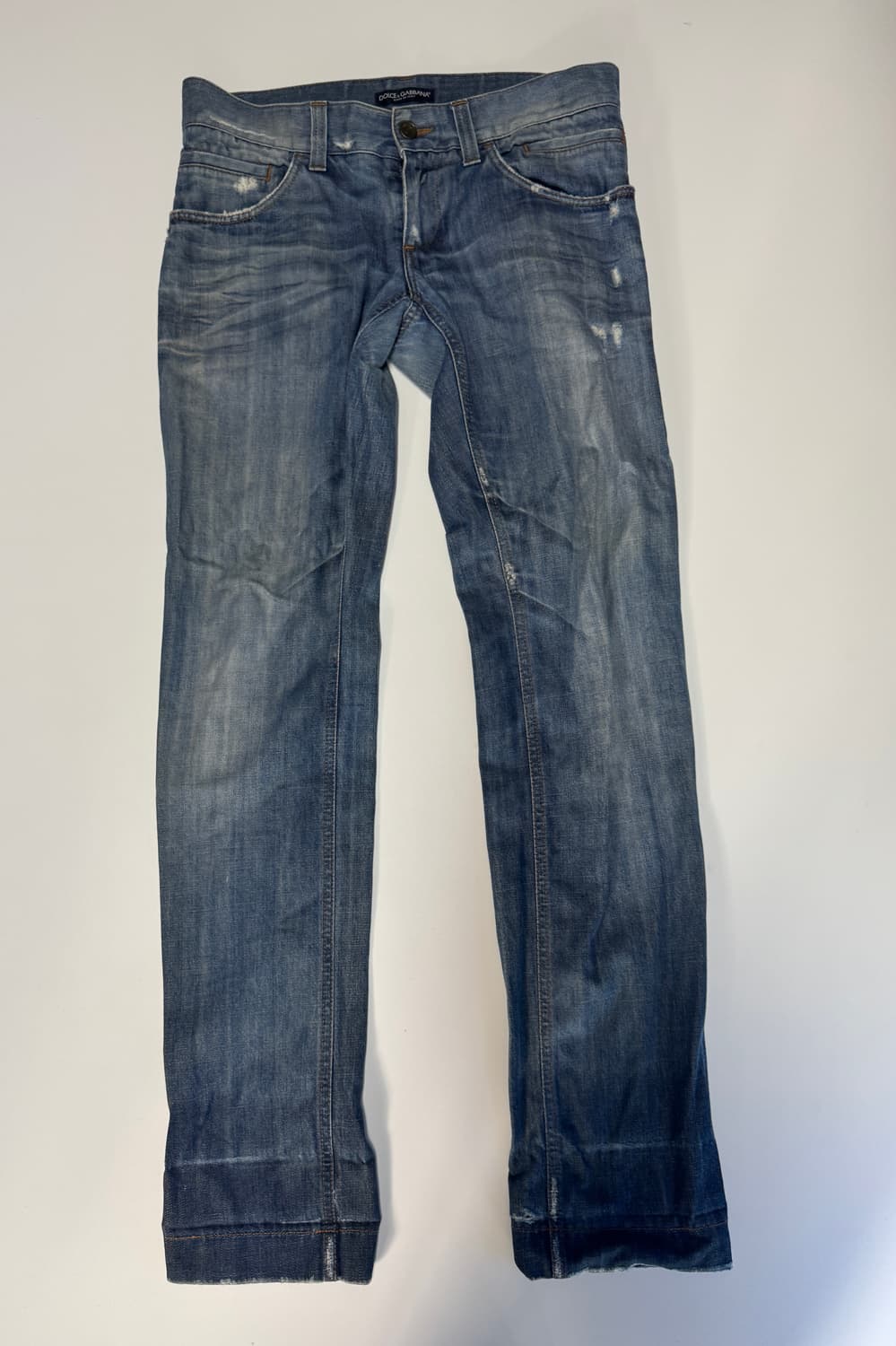 돌체앤가바나 빈티지 워싱 데님팬츠 33.8인치 상품이미지1