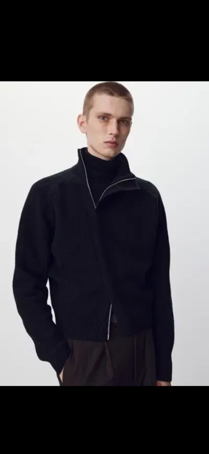 토니웩 사선 니트 집업m 상품이미지4