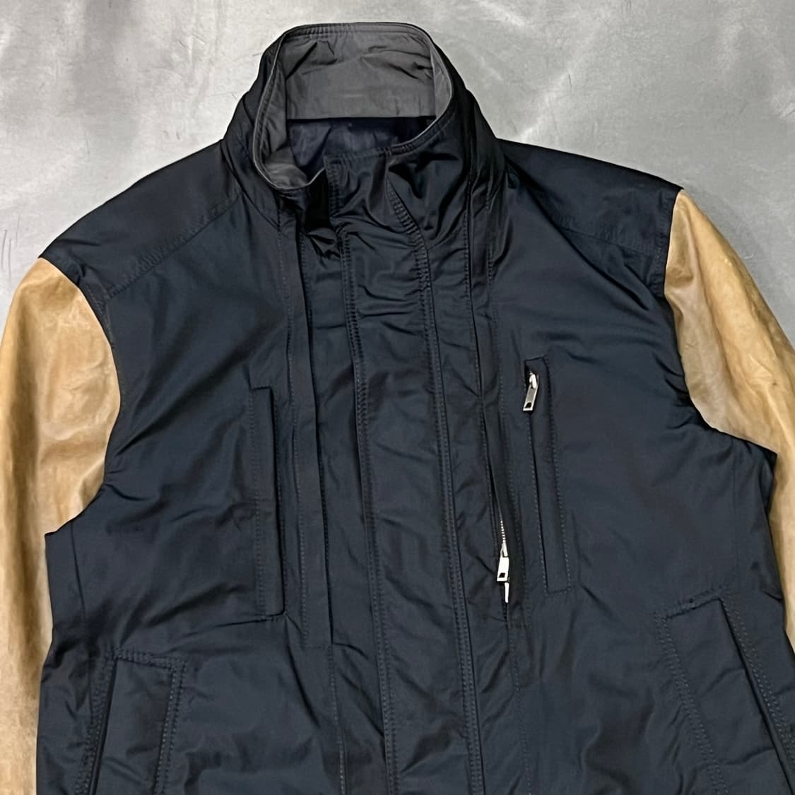  솔리드 옴므 레더 집업 자켓 y14958 상품이미지3