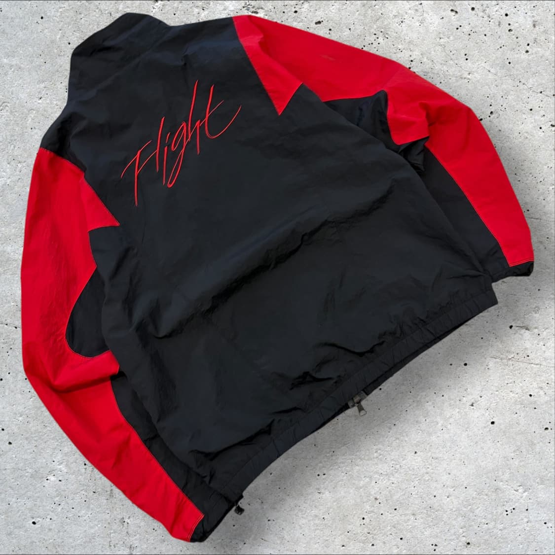[XL] 조던 우븐 플라이트 블랙/레드 바람막이 자켓 D22 상품이미지2