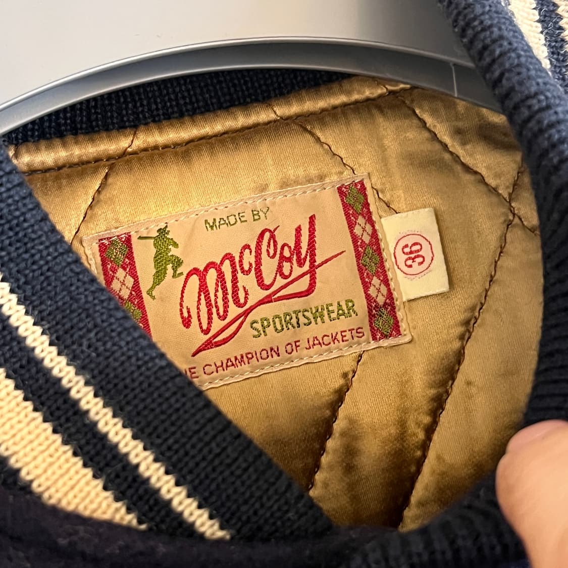 리얼맥코이 바시티 자켓 상품이미지3