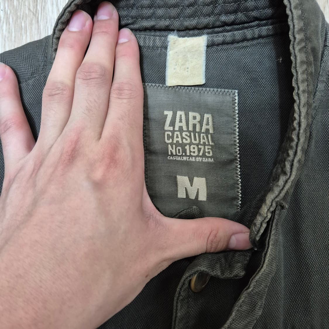 자라 캐주얼 1975 투포켓 야상 워크 자켓 상품이미지4