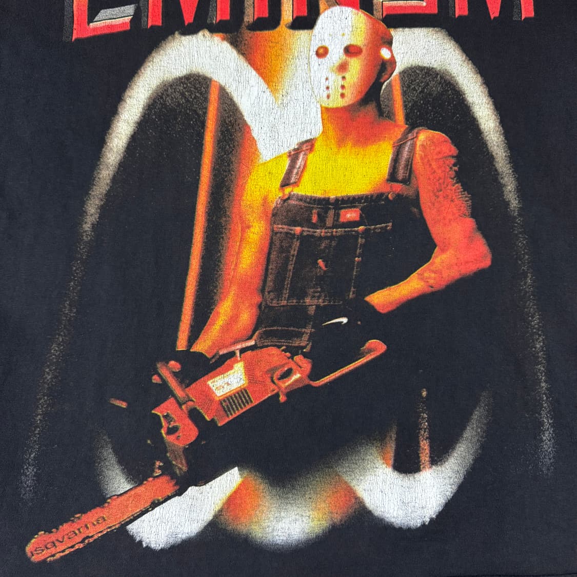 빈티지 90s 에미넴 Eminem Chainsaw Boot 티셔츠 상품이미지6