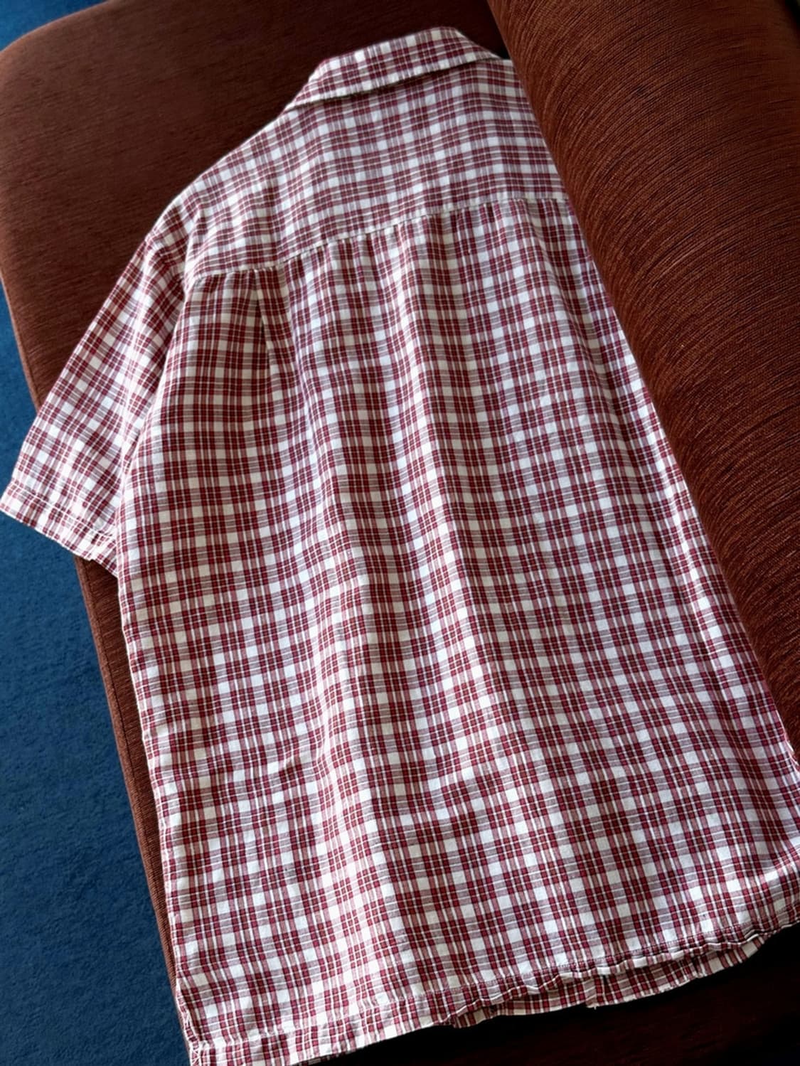 Natural cotton linen open collar shirt 상품이미지6