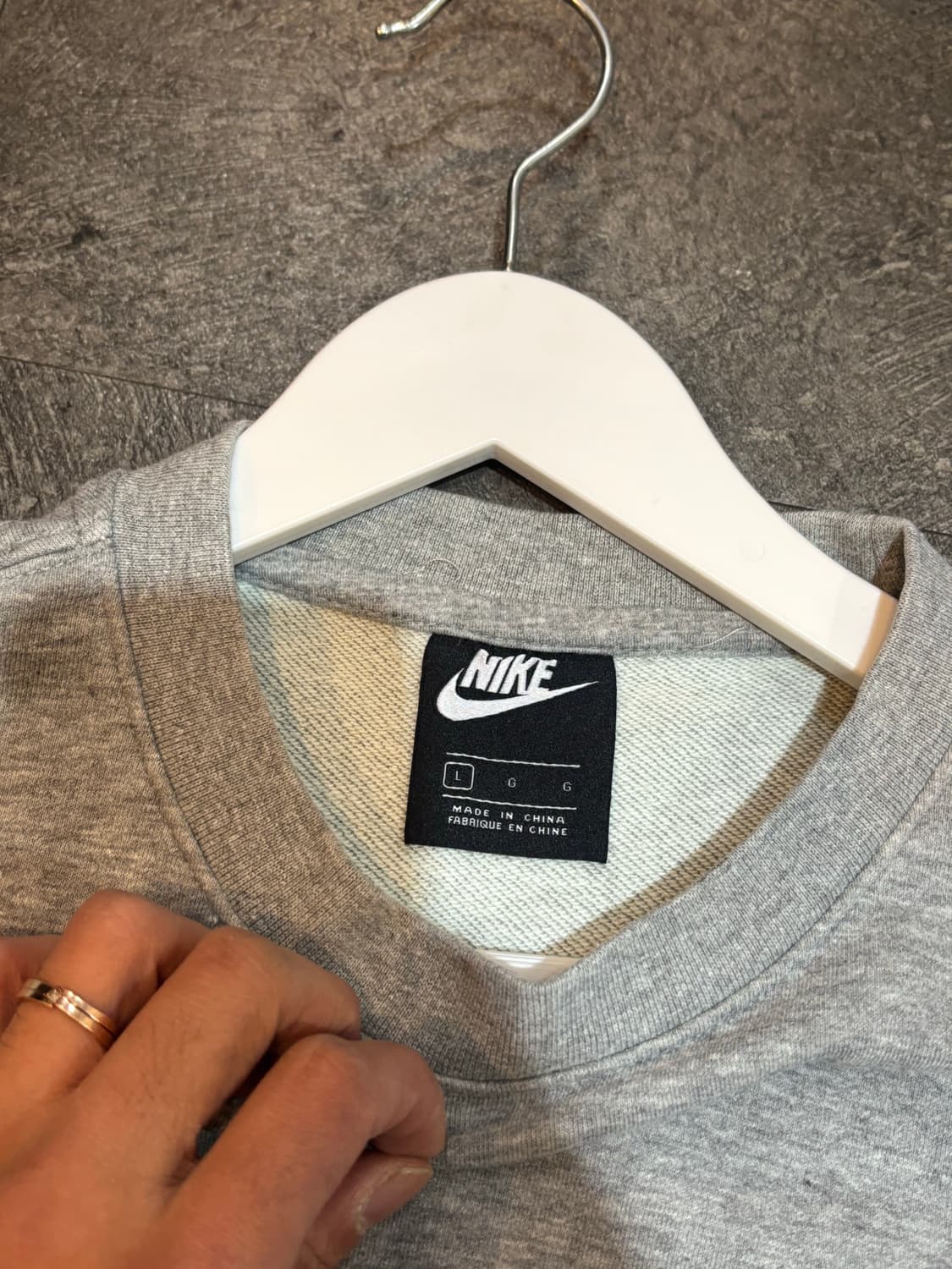 나이키 맨투맨 그레이 L 상품이미지5