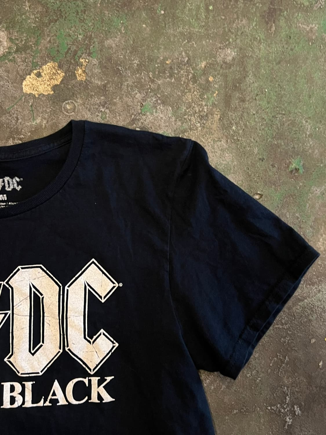 [M] ACDC Back in Black 블랙 빈티지 밴드티 상품이미지2