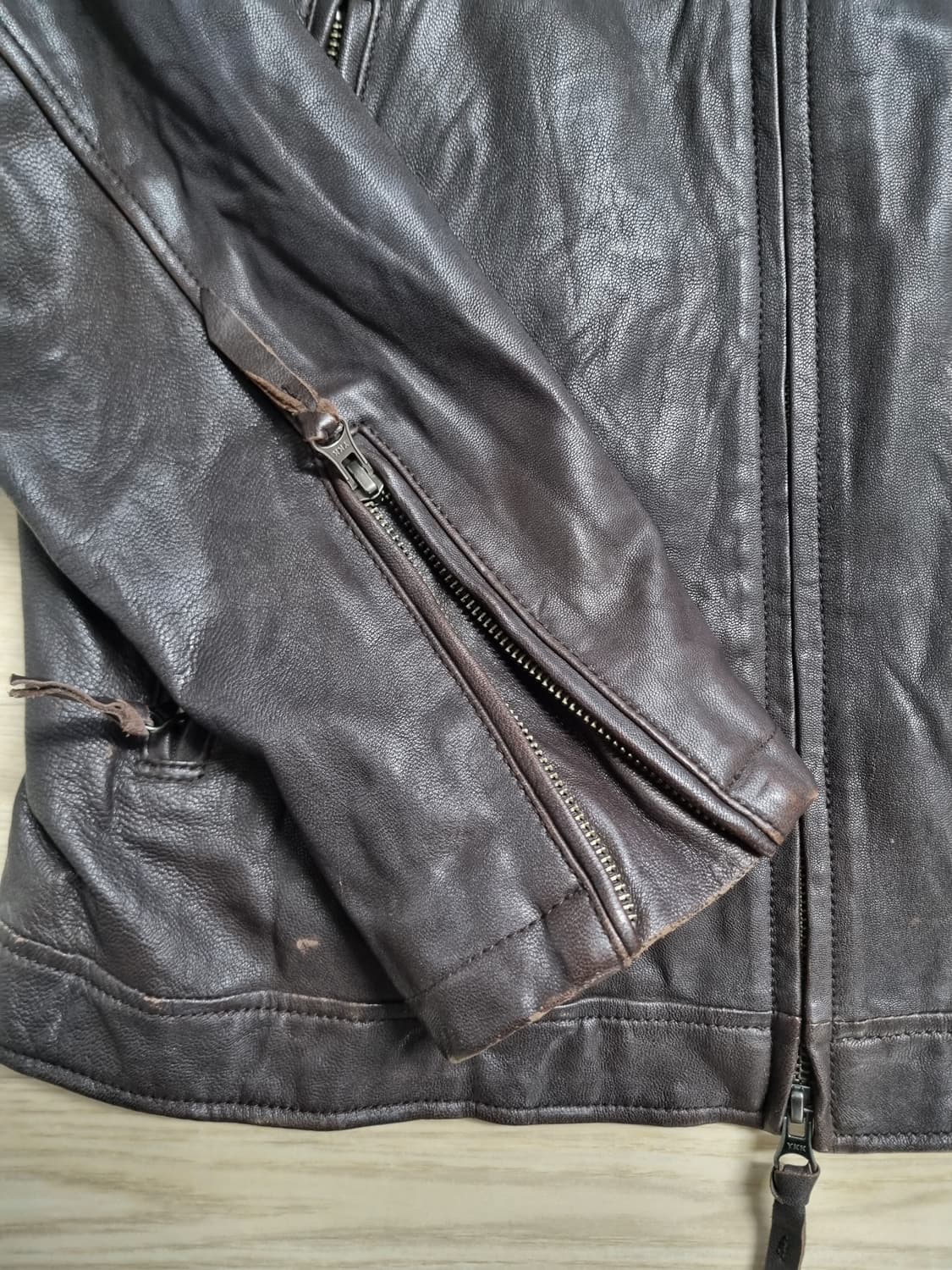 백넘버(back number) 싱글라이더 양가죽 자켓 상품이미지5