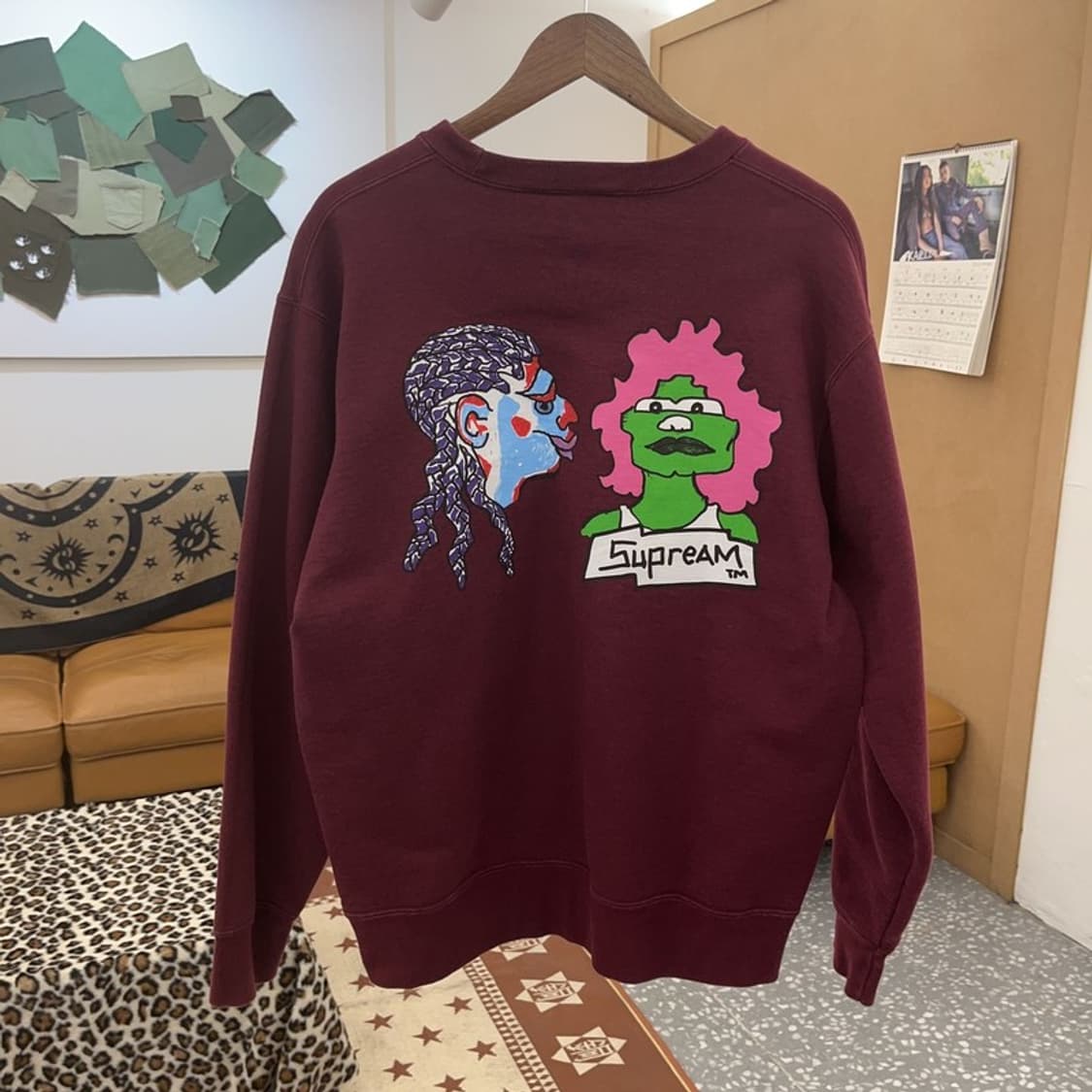 슈프림 올드스쿨 펑크 곤즈 헤드 크루넥 기모 맨투맨 XL C09538 상품이미지4